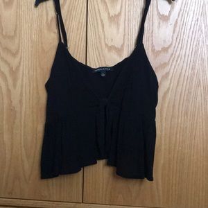 Tie front crop top